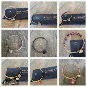 Alex and Ani Charm Bracelets Set